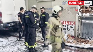 Esenler'de rögar patlaması: 4 katlı binanın giriş dairesinin duvarı yıkıldı