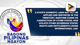 Bagong polisiya ng China Coast Guard, paglabag sa international law ayon sa DFA