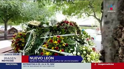 Download Video: Desplome en mitin de MC en Nuevo León: Sepultan a las víctimas mortales