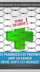 Le 30 mai les pharmacies feront GREVE!