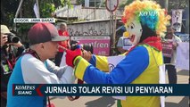 Jurnalis Bogor Raya Gelar Aksi Teatrikal di Jalur Puncak, Tolak Revisi RUU Penyiaran!