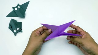 Paper Bat Craft / How to Make Bat With Paper At Home / Paper Craft / Moving Paper Toy