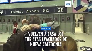 Vuelven a Francia los turistas evacuados de Nueva Caledonia tras los violentos disturbios