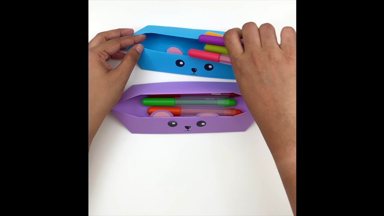 How To Make Paper Pencil Box / How to Make Penc...