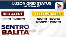 Luzon Grid, nasa Red at Yellow alerts ngayong hapon hanggang mamayang gabi