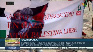 ¡Detengan el Genocidio! Guatemaltecos se solidarizan con Palestina