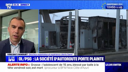 Rixe entre des supporters de l'OL et du PSG: "Nous avons déposé plainte" affirme le directeur d'exploitation de la société d'autoroute