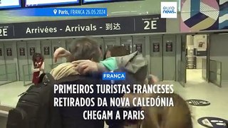 Primeiros turistas franceses retirados da Nova Caledónia já chegaram a Paris