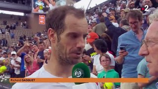 1er tour - Richard Gasquet : On a la chance d'être français, d'avoir ce public-là