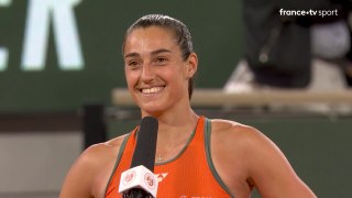 1er tour - Caroline Garcia : C'est difficile pour moi de garder ma concentration à très haut niveau