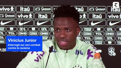 Le moment où Vinicius craque quand il est interrogé sur le racisme