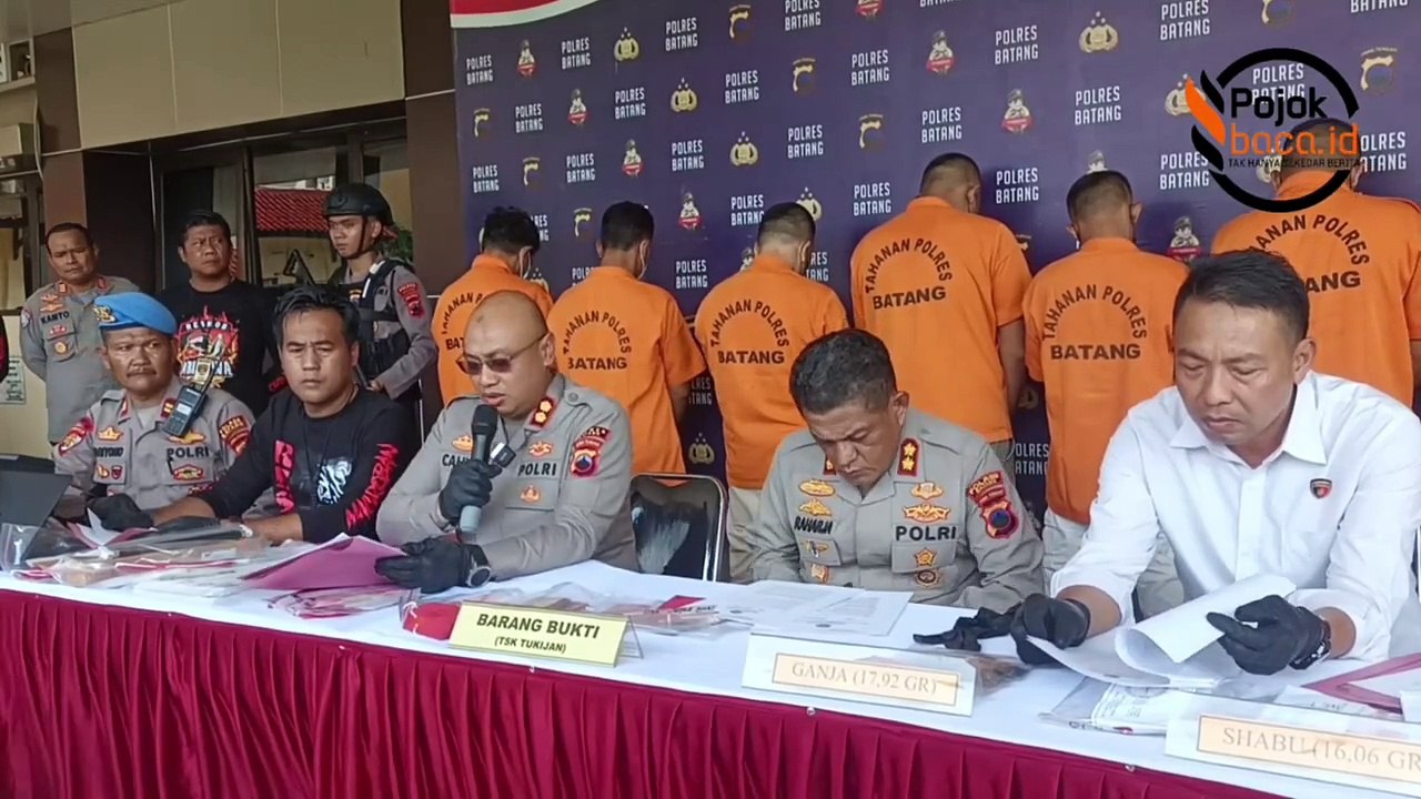 Polres Batang Tangkap Tujuh Pengedar Narkoba dalam Operasi Bersinar Candi
