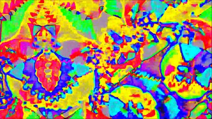 Colorful trippy hallucination