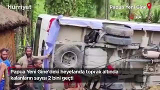 Papua Yeni Gine'de heyelan: Toprak altında kalanların sayısı 2 bini geçti