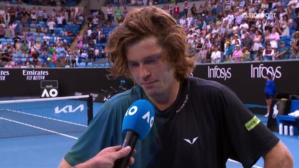 Rublev : "Ce match-là, je ne suis pas près de l'oublier"