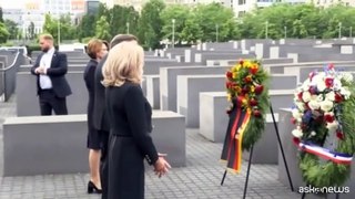 Macron a Berlino, omaggio con Steinmaier al Memoriale dell'Olocausto