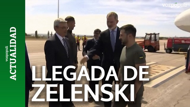 Así ha sido la llegada de Zelenski a España