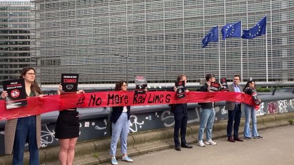 "Trop de lignes rouges ont été franchies à Gaza", insiste Oxfam Belgique lors d'une action