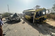 Rajasthan accident: कार और बस में भीषण भिड़ंत, एक की मौत, 3 गंभीर घायल