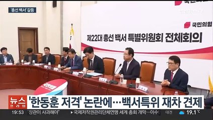 '총선 백서' 잡음…"특위가 특검인가" "한동훈 대변인이냐"