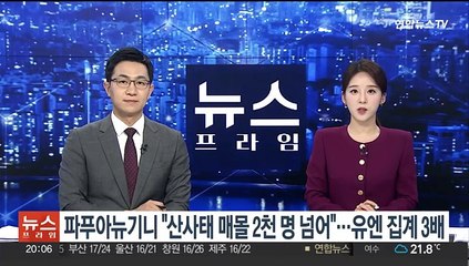 파푸아뉴기니 "산사태 매몰자 2천 명 넘어"…유엔 집계 3배