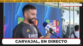 Carvajal atiende a los medios en el 'Media Day'