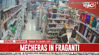 Mecheras quedaron filmadas cuando robaban en una regalería