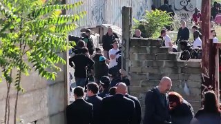 Sgombero delle ex officine Romanazzi: all'arrivo delle forze dell'ordine qualche occupante protesta