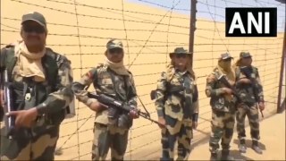 जैसलमेर में BSF के जवान भीषण गर्मी में भी भारत-पाकिस्तान सीमा पर अपनी ड्यूटी पर मुस्तैद हैं