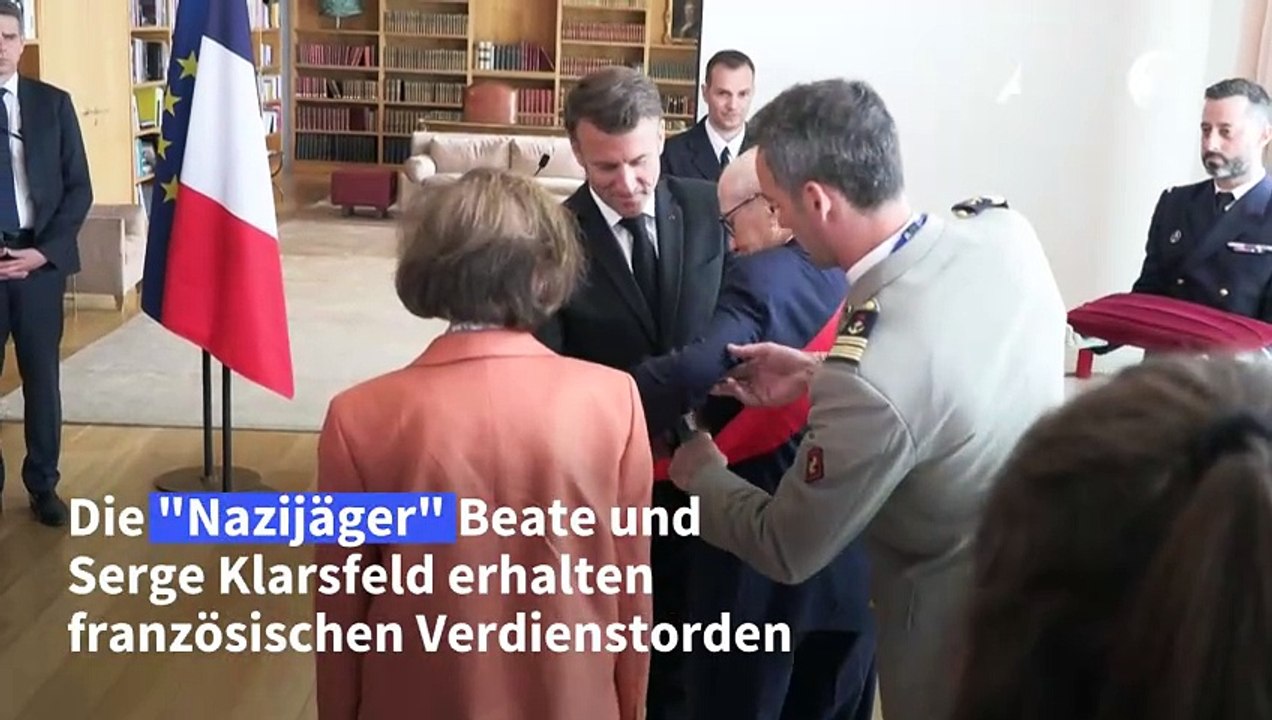 'Nazijäger'-Ehepaar Klarsfeld erhält französischen Verdienstorden