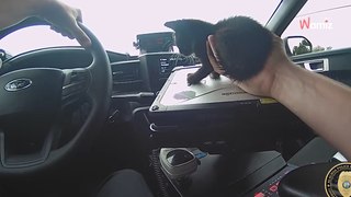 En pleine patrouille, ce policier repère une forme d'animal figée au milieu de la route et réagit immédiatement (vidéo)