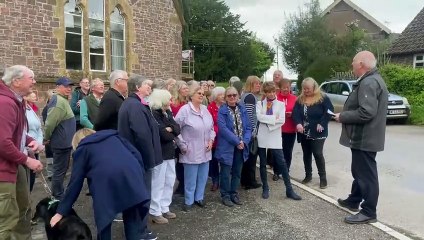 Down St Mary clock ceremony speech by Nigel Fidock, video by Alan Quick IMG_0994