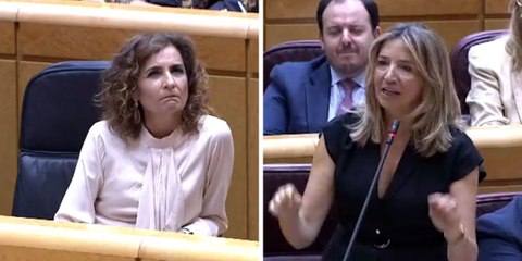 Una senadora del PP vuelve a dejar con cara de seta a María Jesús Montero al cazarle un bulo en directo