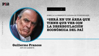 Guillermo Francos sobre la inminente llegada de Sturzenegger al Gobierno Nacional