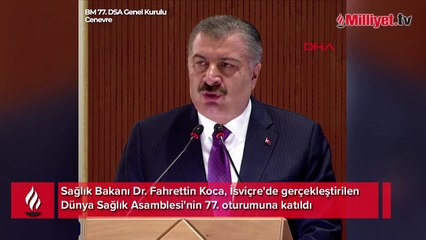 Sağlık Bakanı Koca’dan Cenevre’de Gazze Vurgusu