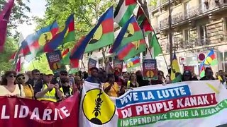 Paris : manifestation en soutien à la Kanaky