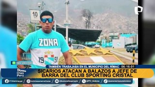 Intentan asesinar a jefe de barra de Sporting Cristal: víctima trabajaría para Municipalidad del Rímac