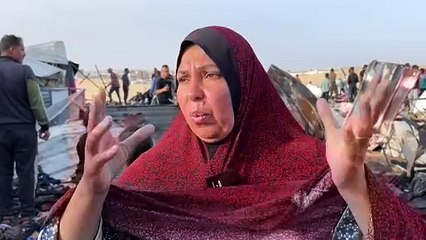 Bombardeo israelí contra un campo de desplazados de Rafah deja al menos 45 muertos