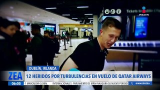 Vuelo de Qatar Airways sufre fuertes turbulencias