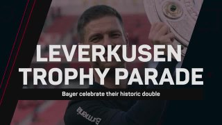Leverkusen celebrate their historic double