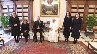 Video de la visita que Abinader le hizo al papa Francisco