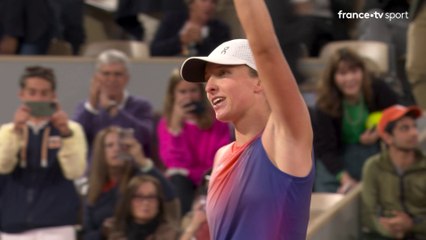 Balle de match gagnante Swiatek