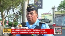 Policía Nacional investiga quién más estaría involucrado en enfrentamiento que dejó policías heridos y un muerto en Talanga.