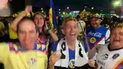 De esta forma festejaron aficionados del América en Guadalajara el bicampeonato