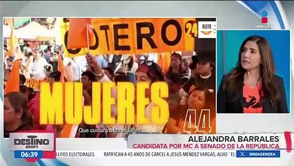 Alejandra Barrales habla de sus propuestas en defensa de las mujeres