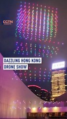 Dazzling Hong Kong drone show