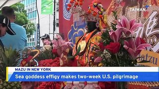Effigy of Sea Goddess Mazu Hits New York on U.S. Tour