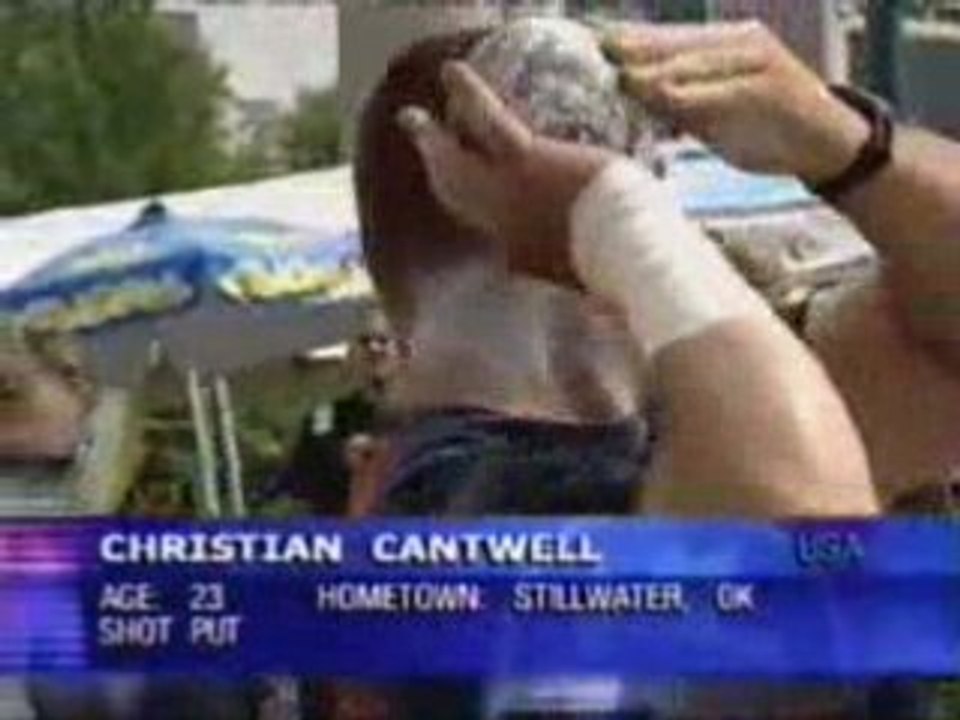 Athlé lancer poids USA compétition 2004