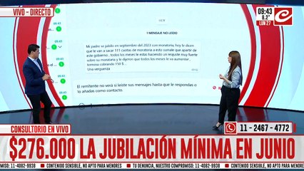 Atención: la jubilación mínima en junio será de 276 mil pesos