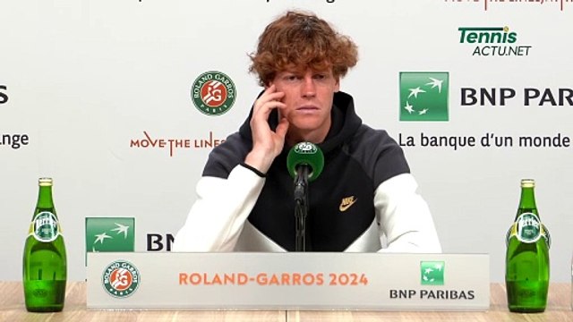 Tennis - Roland-Garros 2024 - Jannik Sinner : Playing Richard Gasquet, I’m looking forward to this match